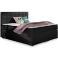 Lit coffre + matelas Sacha 180cm Noir