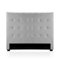 Tête de lit capitonnée Premium 140cm Argent