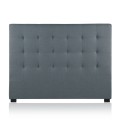 Tête de lit capitonnée Premium Tissu 160cm Gris