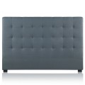 Tête de lit capitonnée Premium Tissu 180cm Gris