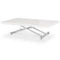 Table basse relevable Philadelphia XL Blanc laqué