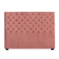 Tête de lit capitonnée Constance 160cm Velours Vieux Rose