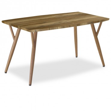 Table style scandinave Mya effet Chêne - 4 à 6 personnes