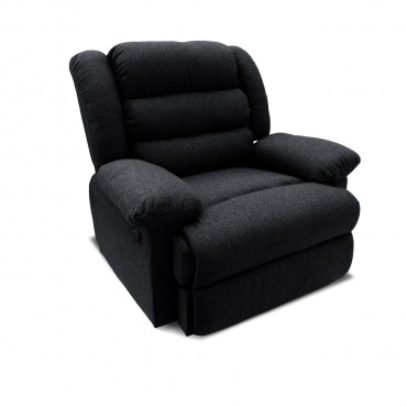 Fauteuil relax Norton tissu Noir