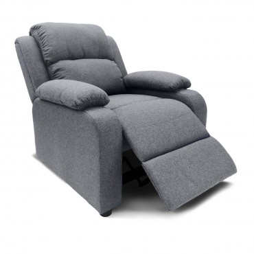 Fauteuil relax Riga tissu Gris