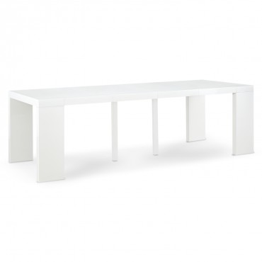 Table Console Extensible Oxalys XL Blanc Laquée
