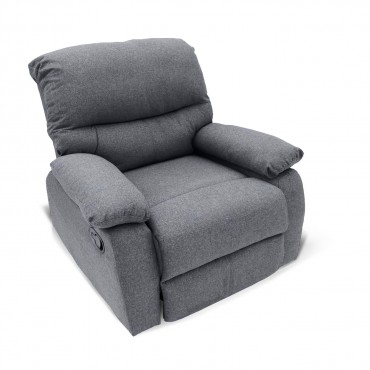 Fauteuil relax manuel Omis tissu Gris