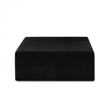 Pouf Carré XL Soren Velours Noir