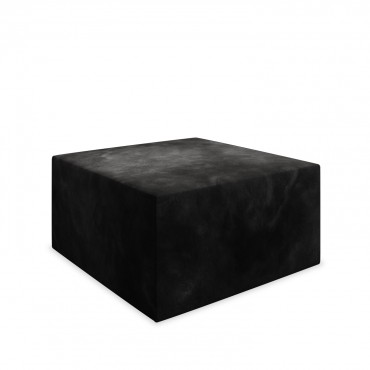 Pouf Carré XL Soren Velours Noir