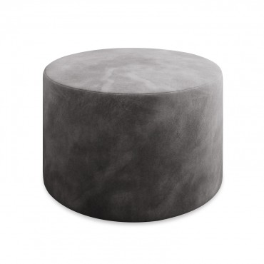 Pouf Rond XL Marki Velours Gris