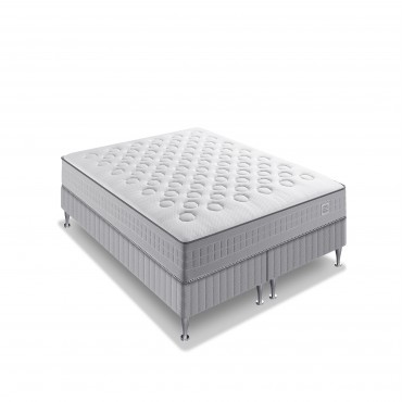 Ensemble Simmons Matelas SW1 504 Ressorts Ensachés 160x200 - INTIAL + Sommier 2x80x200cm