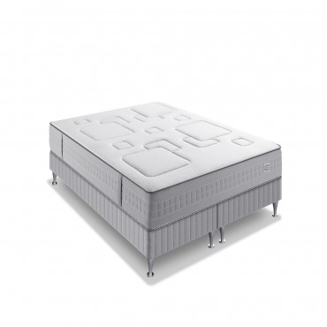 Ensemble Simmons Matelas 580 Ressorts Ensachés SW3 - EQUILIBRE + Sommier 2X80x200cm