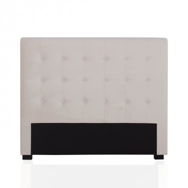 Tête de lit capitonnée Premium Velours 140cm Beige