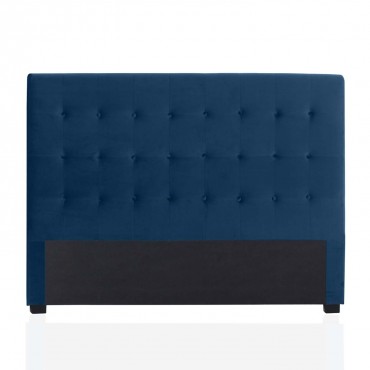 Tête de lit capitonnée Premium Velours 180cm Bleu