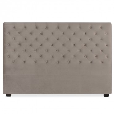 Tête de lit capitonnée Constance 180cm Velours Taupe