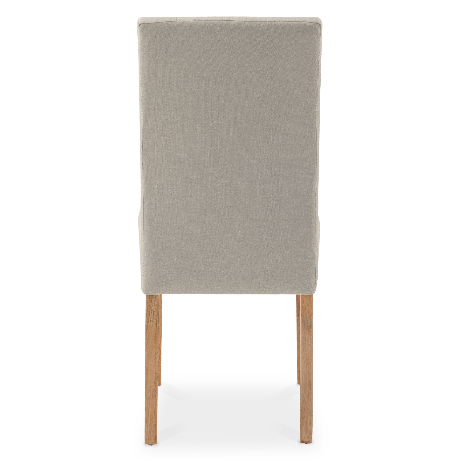 Lot De 4 Chaises POLGA Capitonnées Beige - Salle à Manger - Neuf - IDMarket