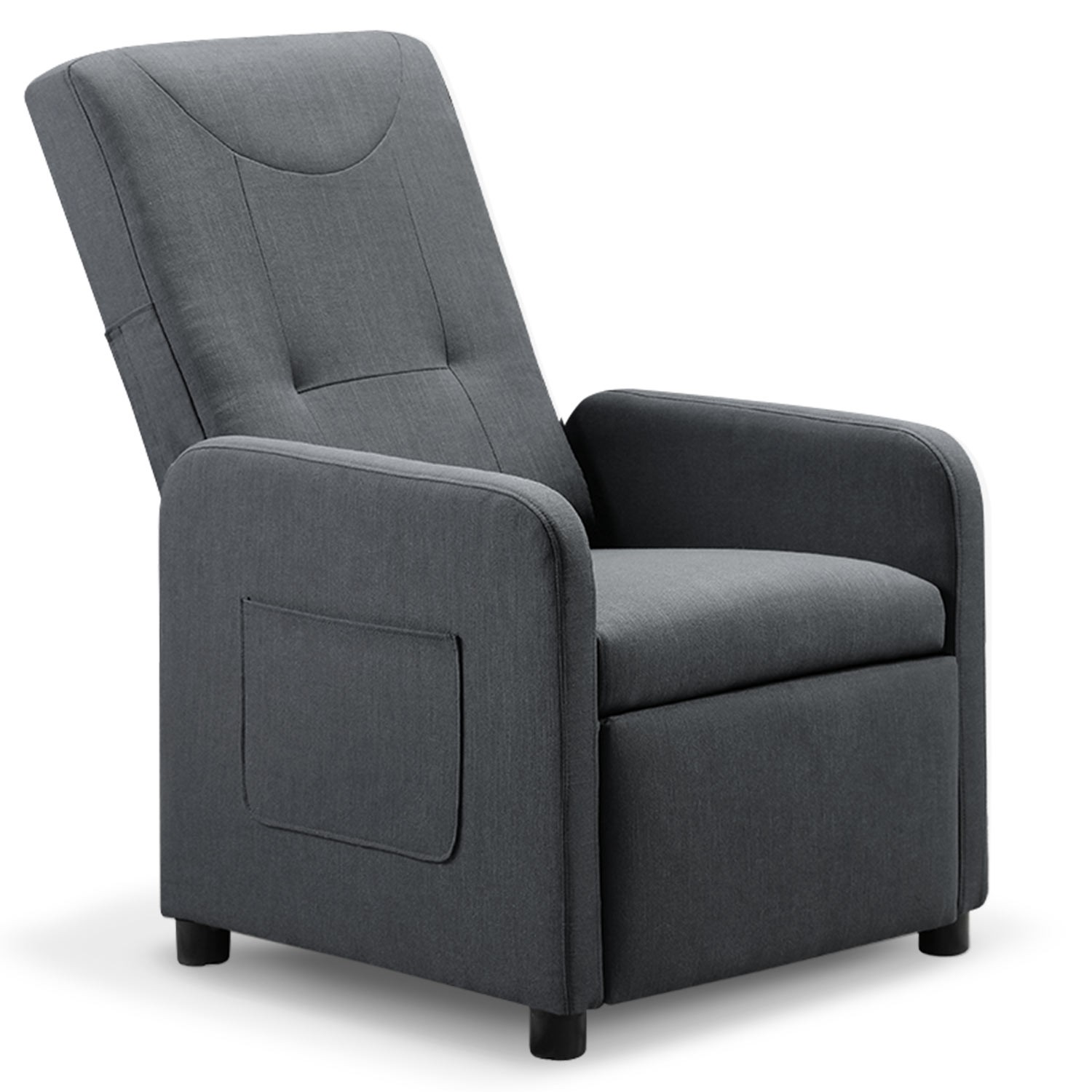 Fauteuil relax pliable Bristol tissu Gris Fauteuil relax pliable Bristol tissu Gris