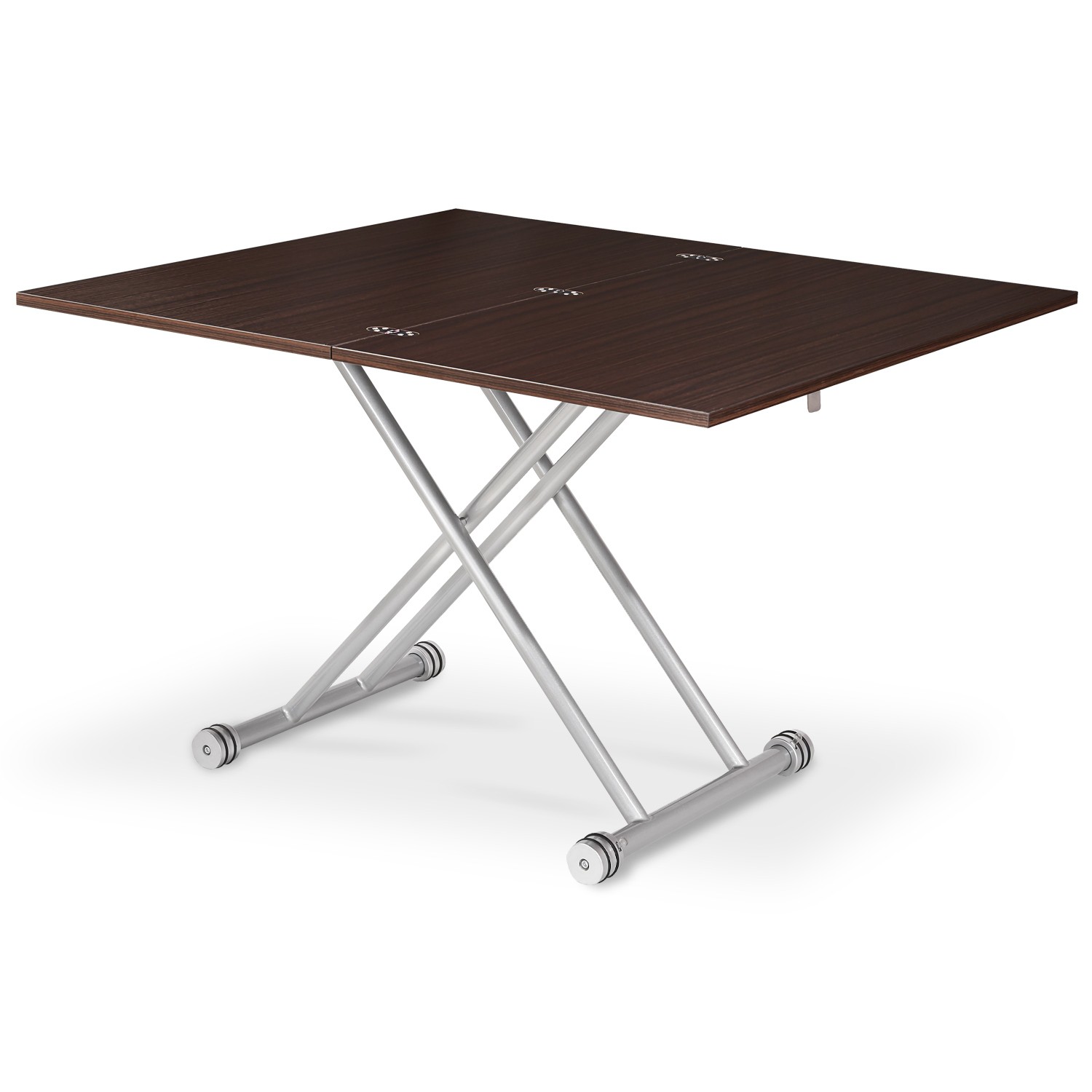 Table Basse Design 100x50 Cm - Finition Wengé - MDF - Hauteur 45 Cm