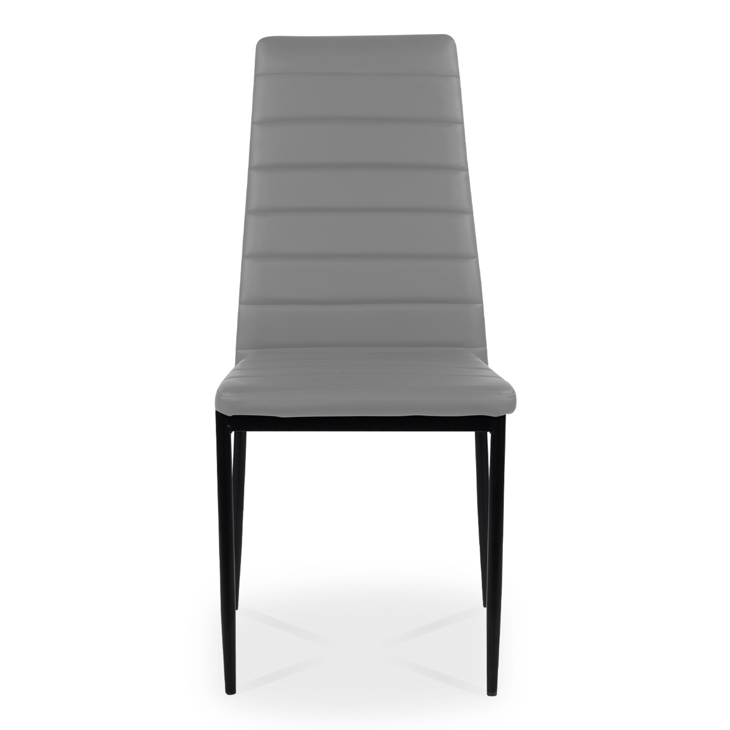 Lot de 8 chaises Strip empilables Gris Lot de 8 chaises Strip empilables Gris