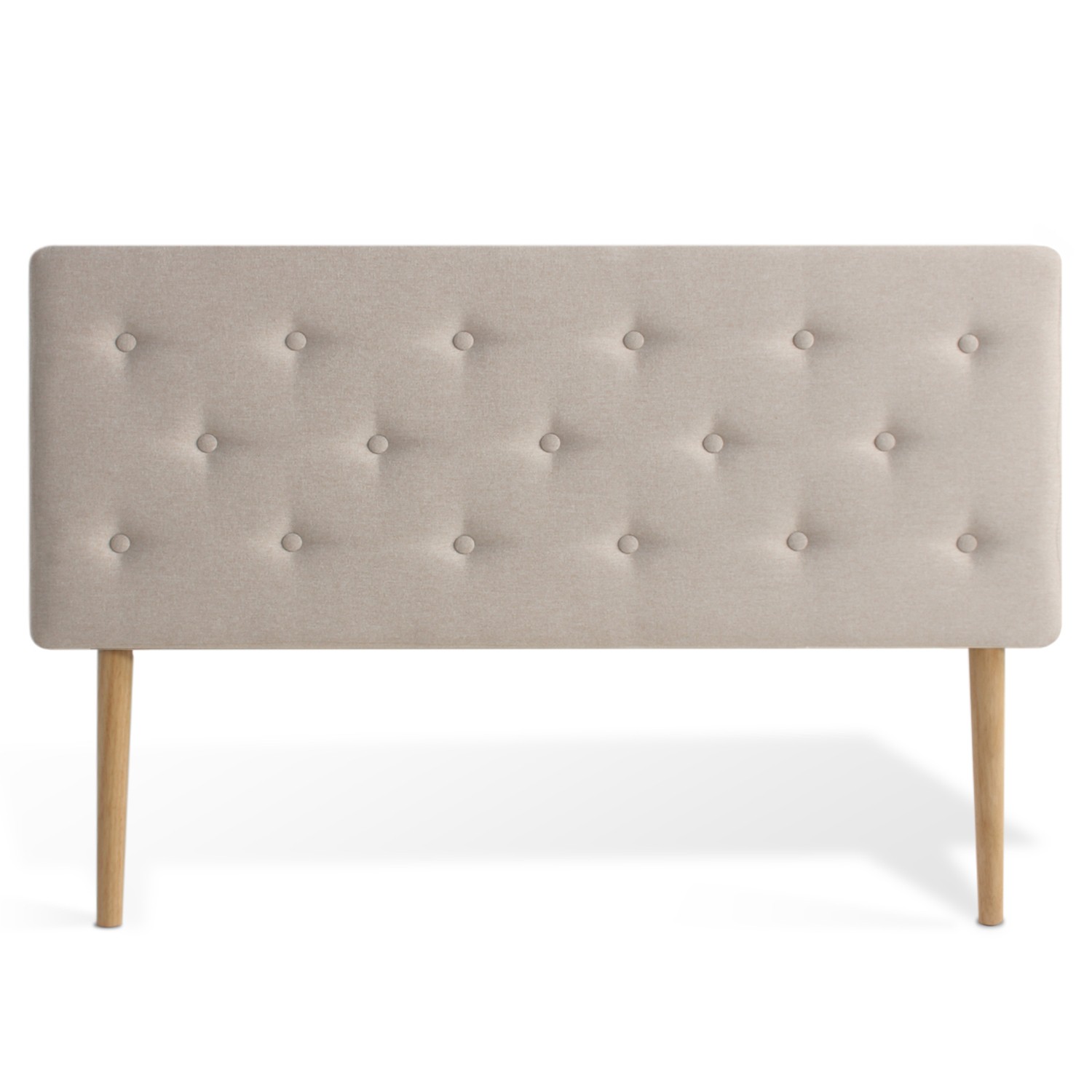 Tete De Lit Capitonnee Beige
