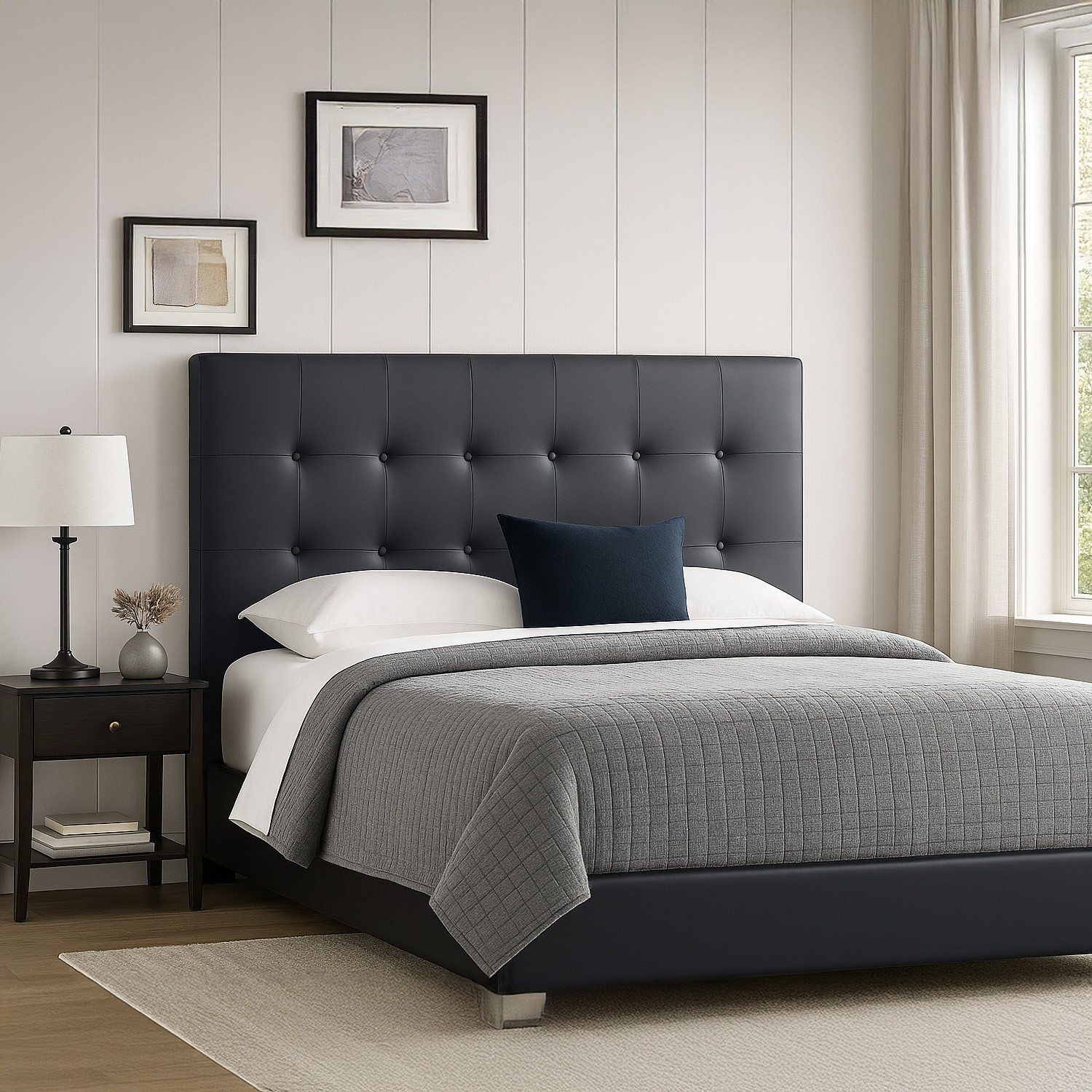 Tête de lit - PWSHYMI - DL12428 - Métal noir - 160 cm - Design