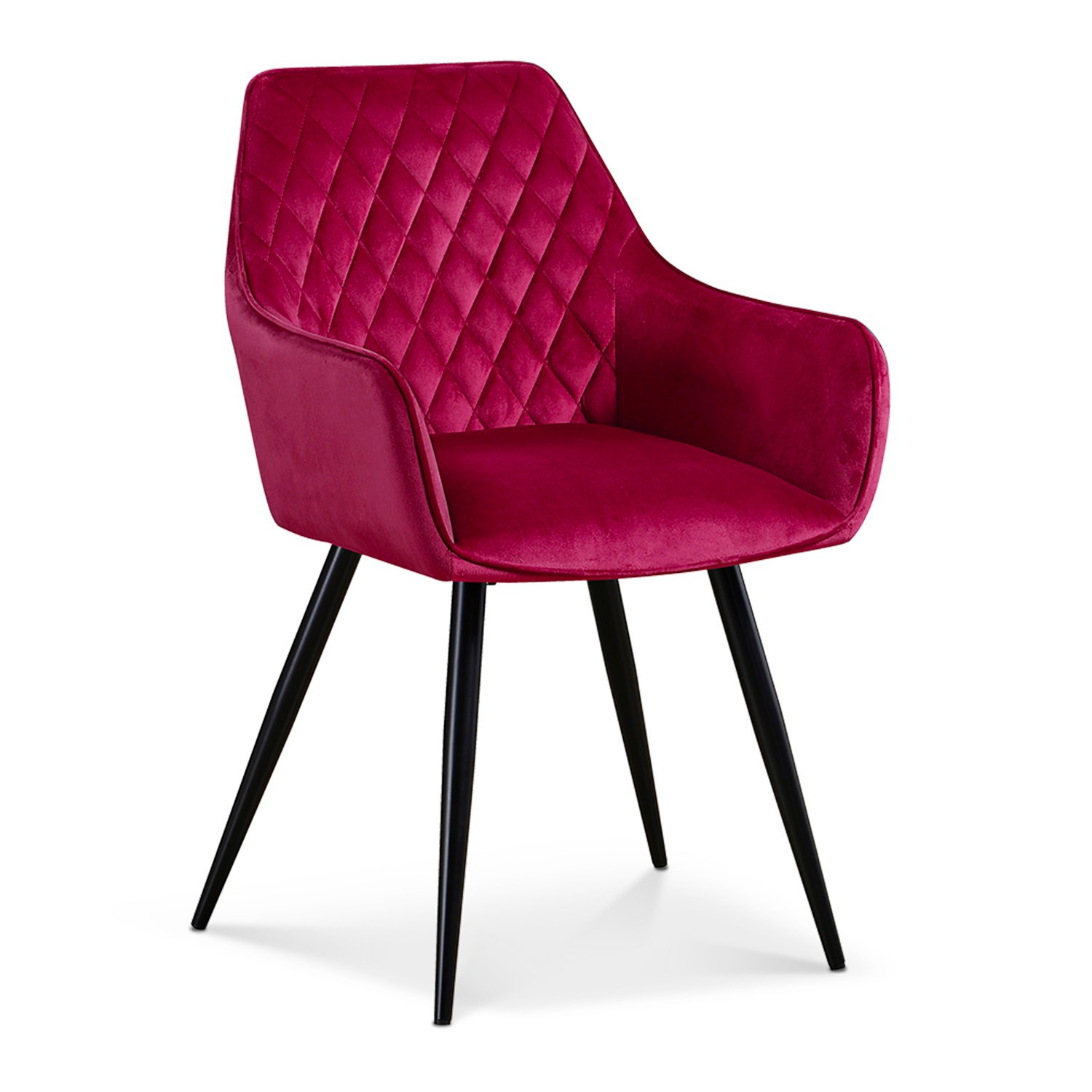 Chaise De Salle à Manger Rembourrée En Velours Côtelé Crème/noir Lot De